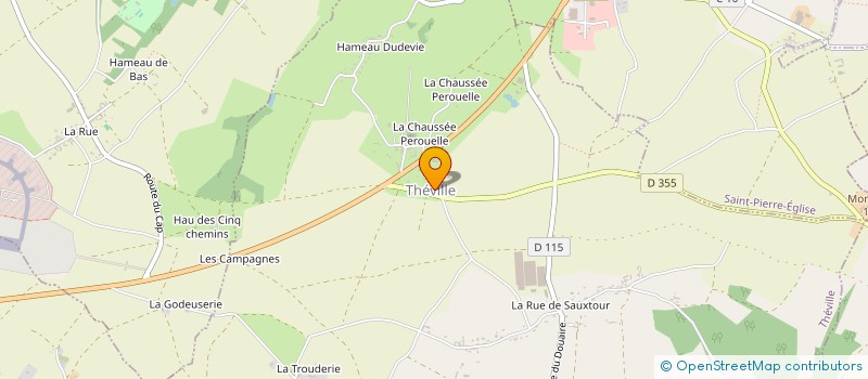 localisation de l'entreprise COMMUNE DE THEVILLE  THEVILLE