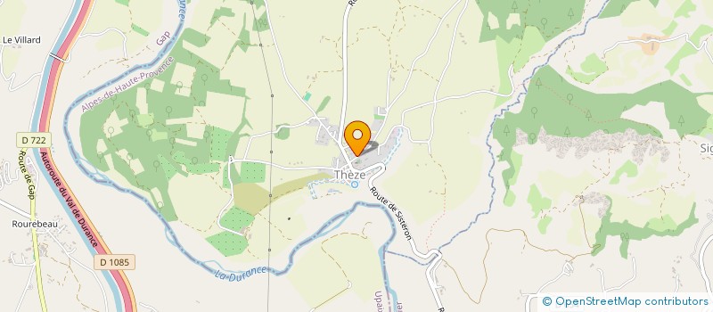 localisation de l'entreprise COMMUNE DE THEZE  THEZE