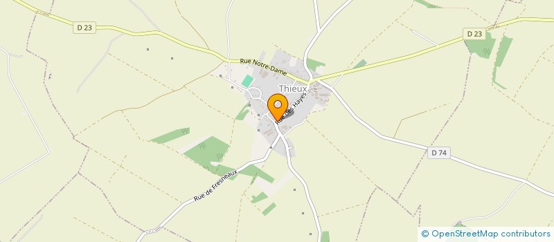 localisation de l'entreprise COMMUNE DE THIEUX  THIEUX