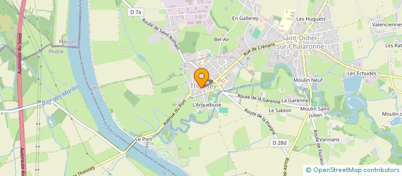 localisation de l'entreprise COMMUNE DE THOISSEY  THOISSEY