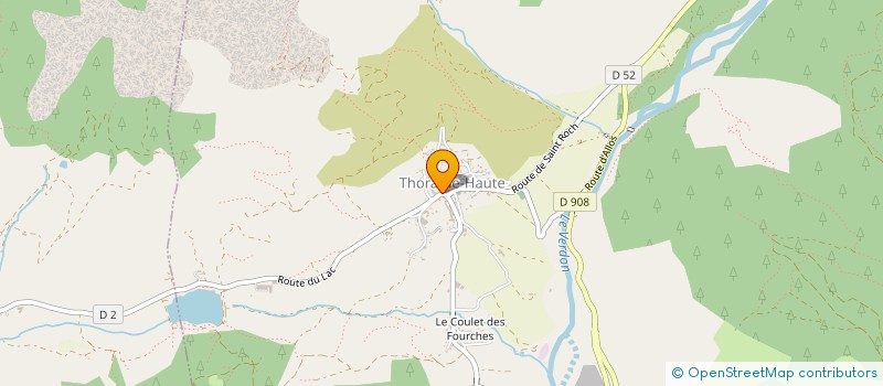 localisation de l'entreprise COMMUNE DE THORAME HAUTE  THORAME-HAUTE