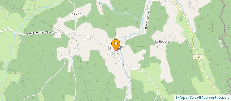 localisation de l'entreprise COMMUNE DE THORAS  THORAS