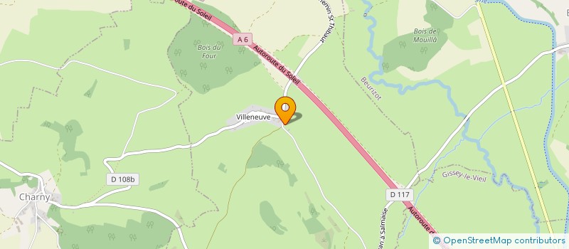 localisation de l'entreprise COMMUNE DE THOREY SOUS CHARNY  THOREY-SOUS-CHARNY