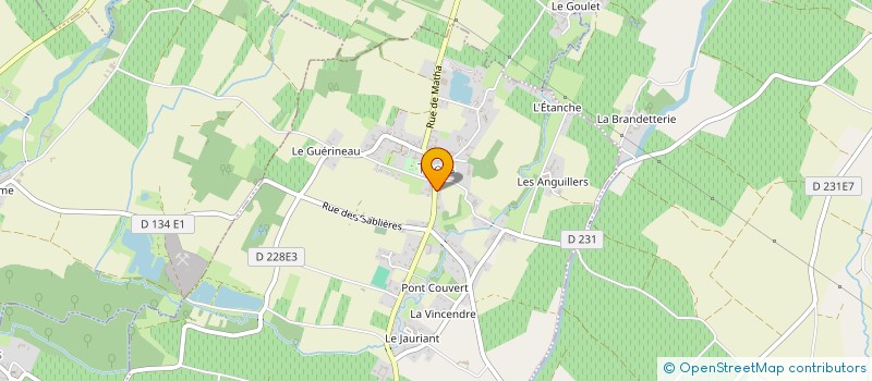 localisation de l'entreprise COMMUNE DE THORS  THORS