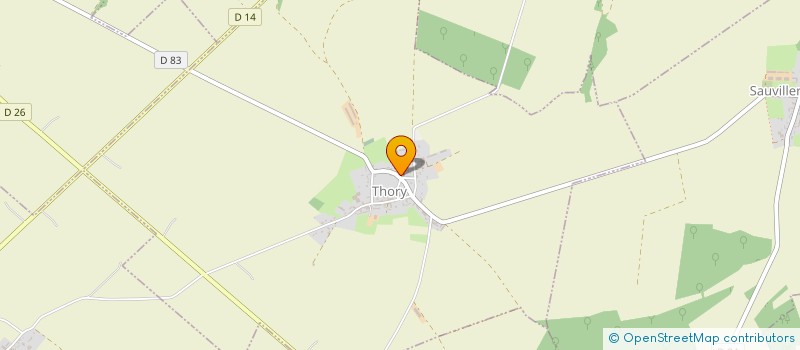 localisation de l'entreprise COMMUNE DE THORY  THORY