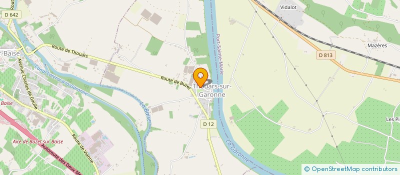 localisation de l'entreprise COMMUNE DE THOUARS SUR GARONNE  THOUARS-SUR-GARONNE