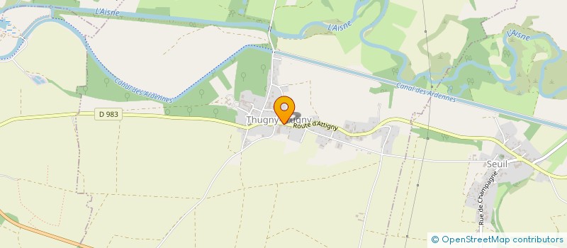 localisation de l'entreprise COMMUNE DE THUGNY TRUGNY  THUGNY-TRUGNY
