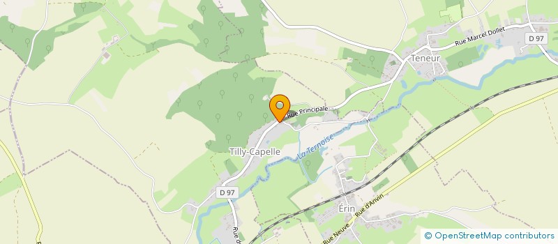 localisation de l'entreprise COMMUNE DE TILLY CAPELLE  TILLY-CAPELLE