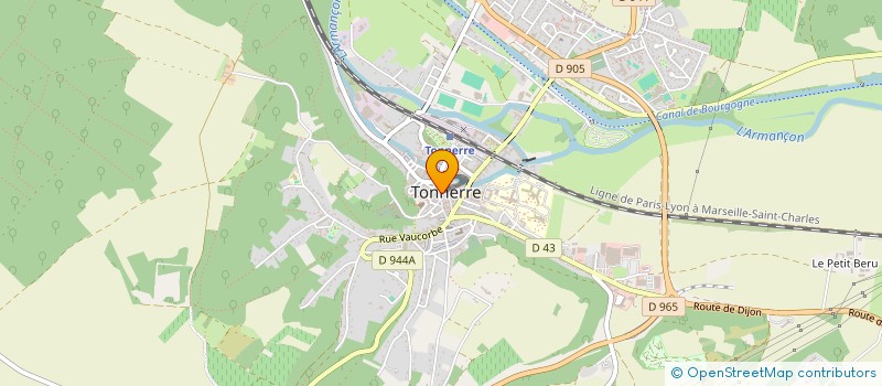 localisation de l'entreprise COMMUNE DE TONNERRE à TONNERRE