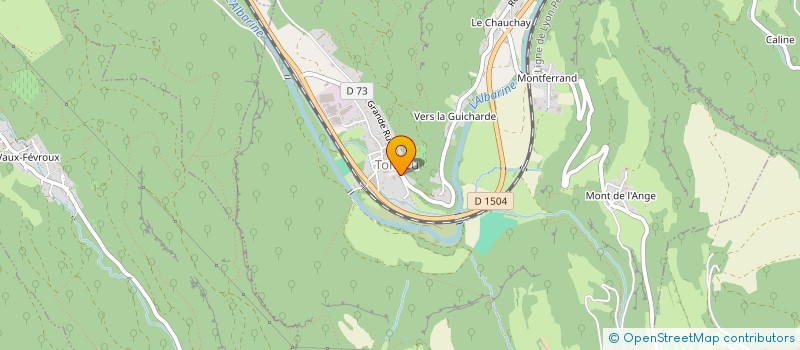 localisation de l'entreprise COMMUNE DE TORCIEU  TORCIEU