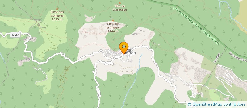 localisation de l'entreprise COMMUNE DE TOUDON  TOUDON