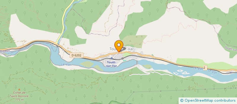 localisation de l'entreprise COMMUNE DE TOUET SUR VAR  TOUET-SUR-VAR