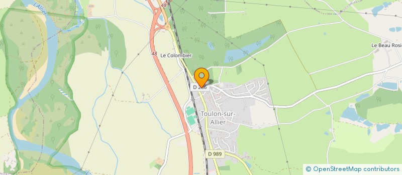 localisation de l'entreprise COMMUNE DE TOULON SUR ALLIER  TOULON-SUR-ALLIER