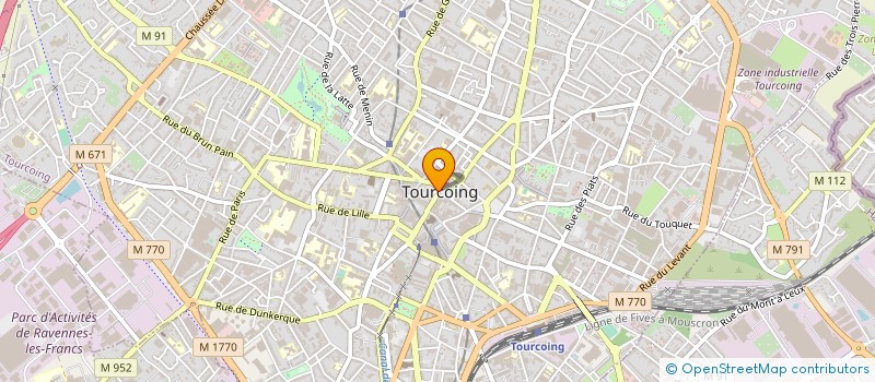 localisation de l'entreprise COMMUNE DE TOURCOING à TOURCOING