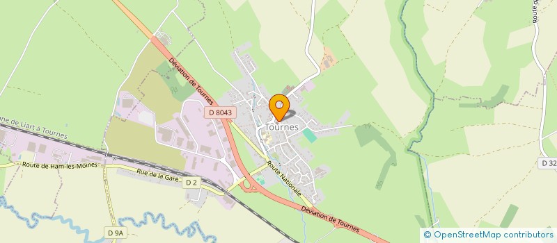 localisation de l'entreprise COMMUNE DE TOURNES  TOURNES