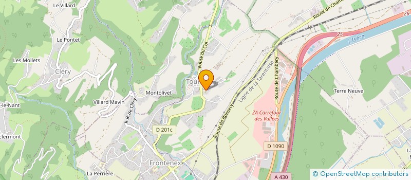 localisation de l'entreprise COMMUNE DE TOURNON  TOURNON