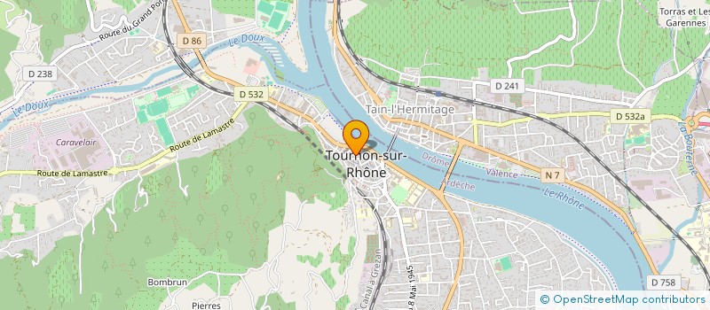 localisation de l'entreprise COMMUNE DE TOURNON SUR RHONE à TOURNON-SUR-RHONE