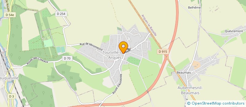 localisation de l'entreprise COMMUNE DE TOURVILLE SUR ARQUES  TOURVILLE-SUR-ARQUES