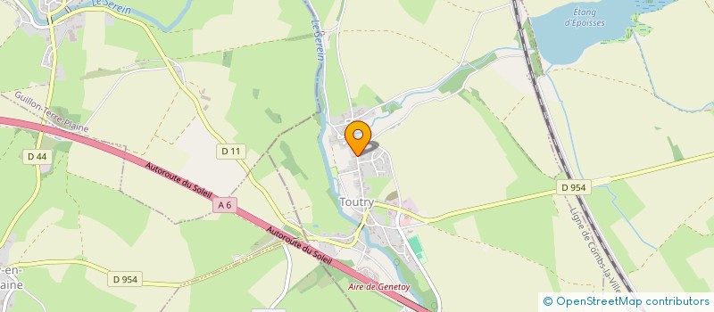 localisation de l'entreprise COMMUNE DE TOUTRY  TOUTRY