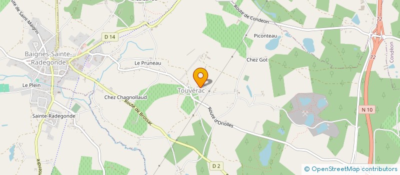 localisation de l'entreprise COMMUNE DE TOUVERAC à TOUVERAC
