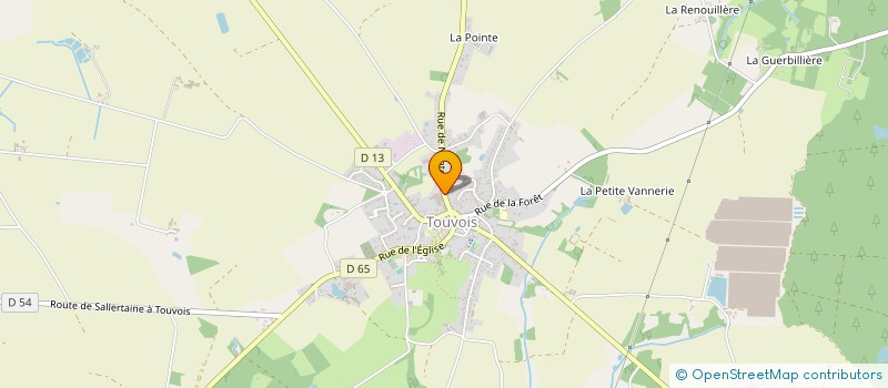 localisation de l'entreprise COMMUNE DE TOUVOIS  TOUVOIS