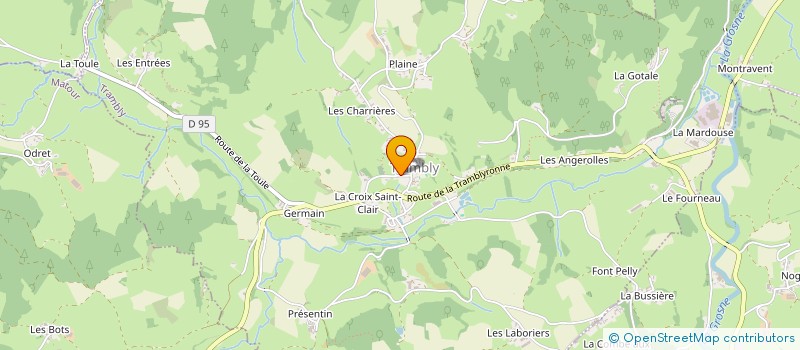 localisation de l'entreprise COMMUNE DE TRAMBLY à TRAMBLY