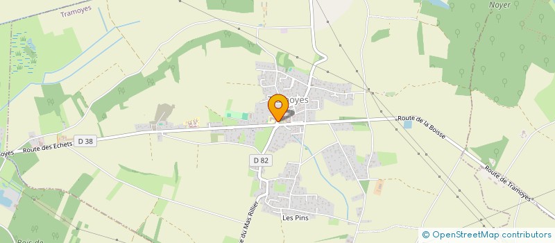 localisation de l'entreprise COMMUNE DE TRAMOYES  TRAMOYES