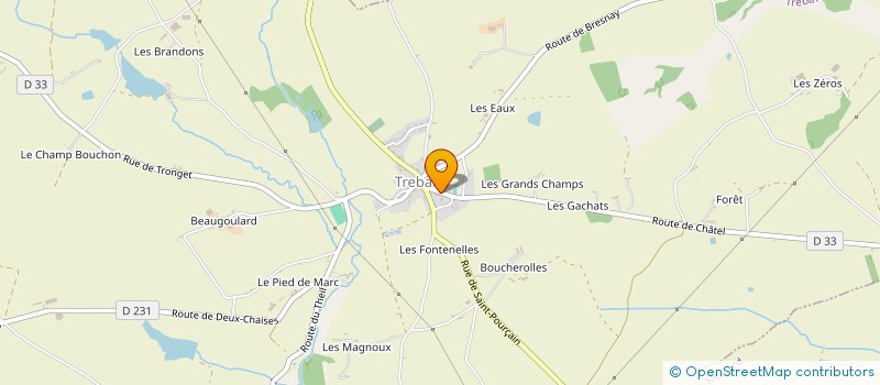 localisation de l'entreprise COMMUNE DE TREBAN  TREBAN