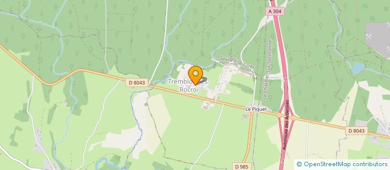 localisation de l'entreprise COMMUNE DE TREMBLOIS LES ROCROI  TREMBLOIS-LES-ROCROI