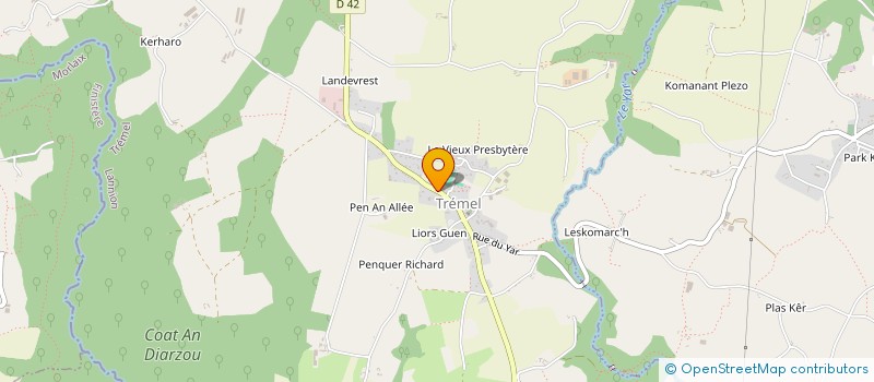 localisation de l'entreprise COMMUNE DE TREMEL  TREMEL