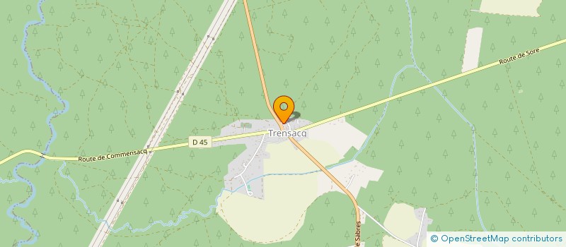 localisation de l'entreprise COMMUNE DE TRENSACQ  TRENSACQ