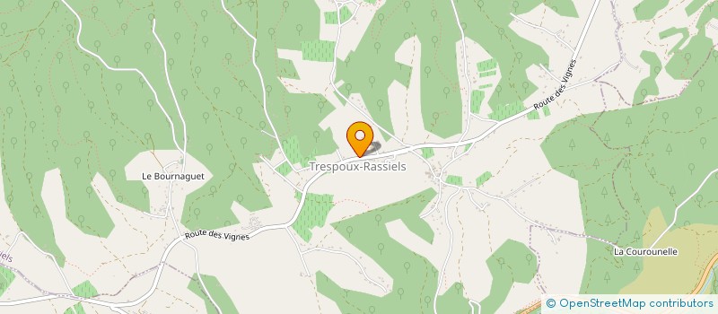 localisation de l'entreprise COMMUNE DE TRESPOUX RASSIELS  TRESPOUX-RASSIELS