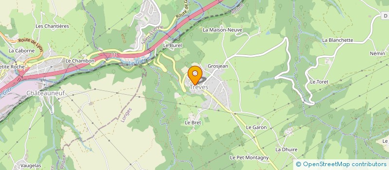 localisation de l'entreprise COMMUNE DE TREVES  TREVES