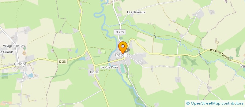 localisation de l'entreprise COMMUNE DE TREZELLES  TREZELLES