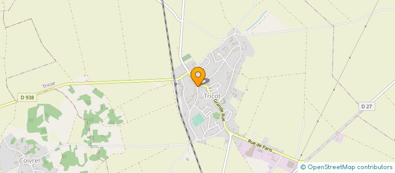 localisation de l'entreprise COMMUNE DE TRICOT  TRICOT