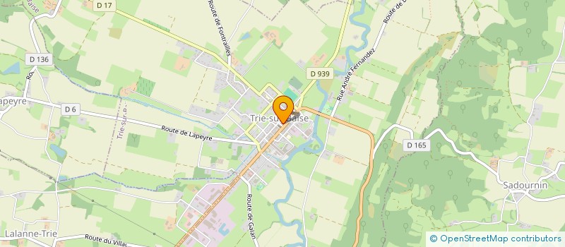localisation de l'entreprise COMMUNE DE TRIE SUR BAISE à TRIE-SUR-BAISE