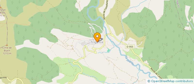localisation de l'entreprise COMMUNE DE TRIGANCE à TRIGANCE
