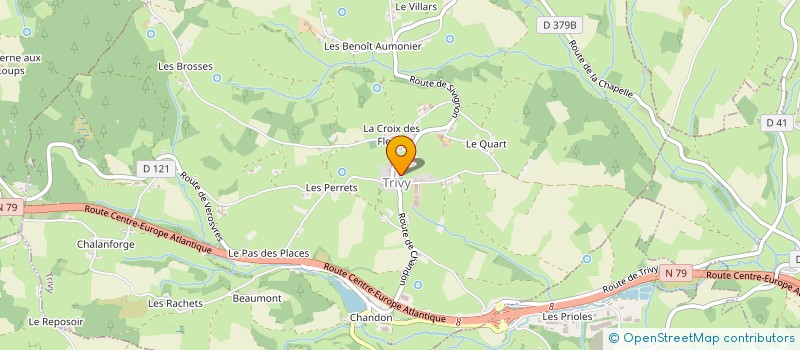 localisation de l'entreprise COMMUNE DE TRIVY  TRIVY