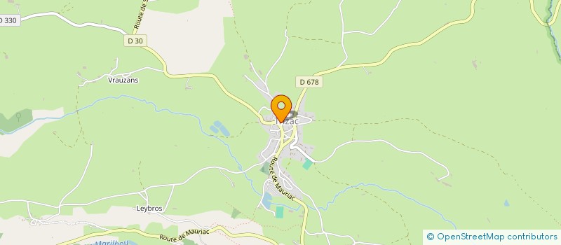 localisation de l'entreprise COMMUNE DE TRIZAC à TRIZAC