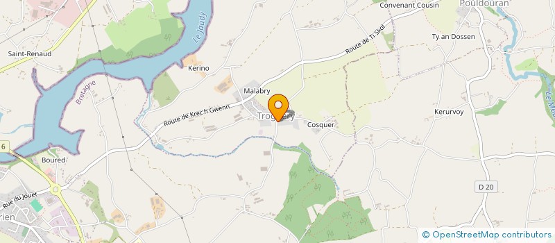 localisation de l'entreprise COMMUNE DE TROGUERY  TROGUERY