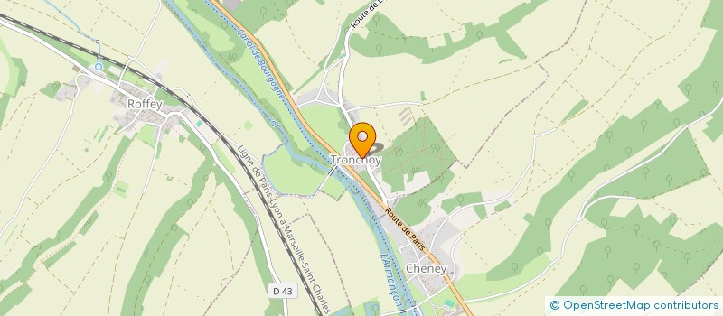 localisation de l'entreprise COMMUNE DE TRONCHOY  TRONCHOY