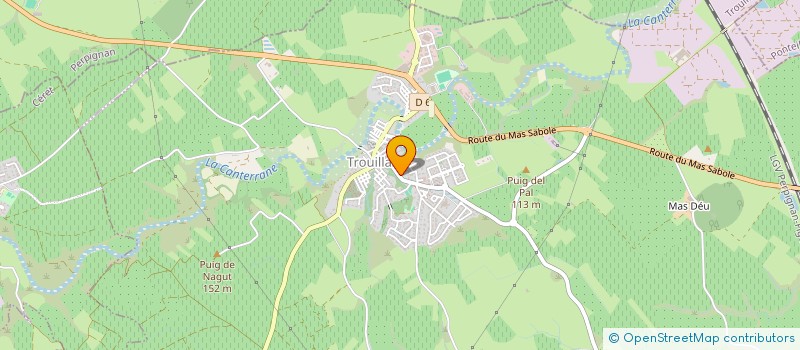 localisation de l'entreprise COMMUNE DE TROUILLAS  TROUILLAS