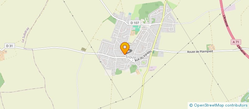 localisation de l'entreprise COMMUNE DE TROUY  TROUY
