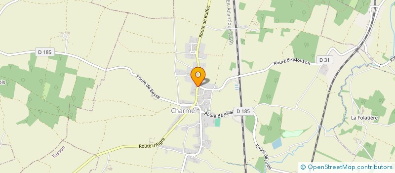 localisation de l'entreprise COMMUNE DE TUSSON  TUSSON