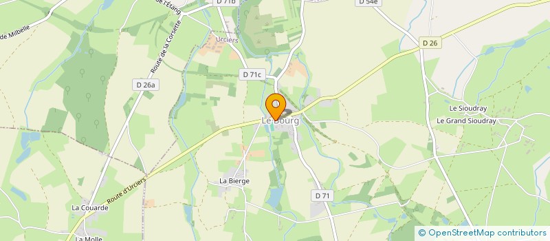 localisation de l'entreprise COMMUNE DE URCIERS à URCIERS
