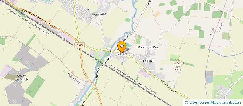 localisation de l'entreprise COMMUNE DE VALAMBRAY  VALAMBRAY