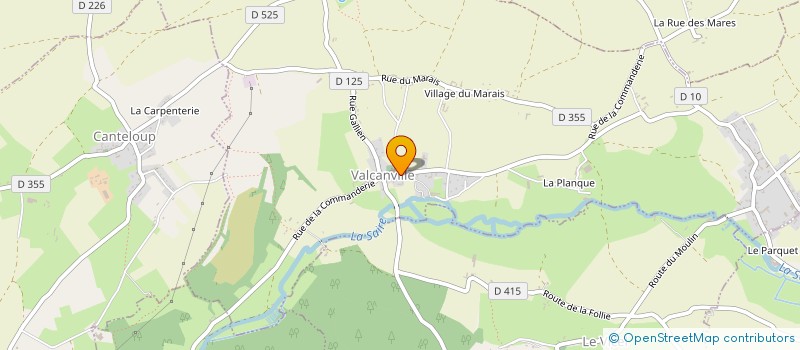 localisation de l'entreprise COMMUNE DE VALCANVILLE  VALCANVILLE