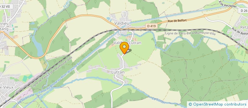localisation de l'entreprise COMMUNE DE VALDIEU LUTRAN  VALDIEU-LUTRAN