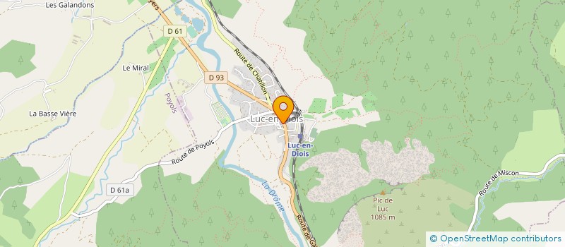 localisation de l'entreprise COMMUNE DE VALDROME  VALDROME