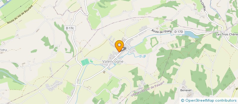 localisation de l'entreprise COMMUNE DE VALENCOGNE  VALENCOGNE